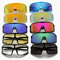 موضة في الهواء الطلق إطار كبير النظارات الشمسية الرجال النساء المتضخم الرياضة حملق بالجملة شاطئ نظارات شمسية ملونة UV400 نظارات - Image 2